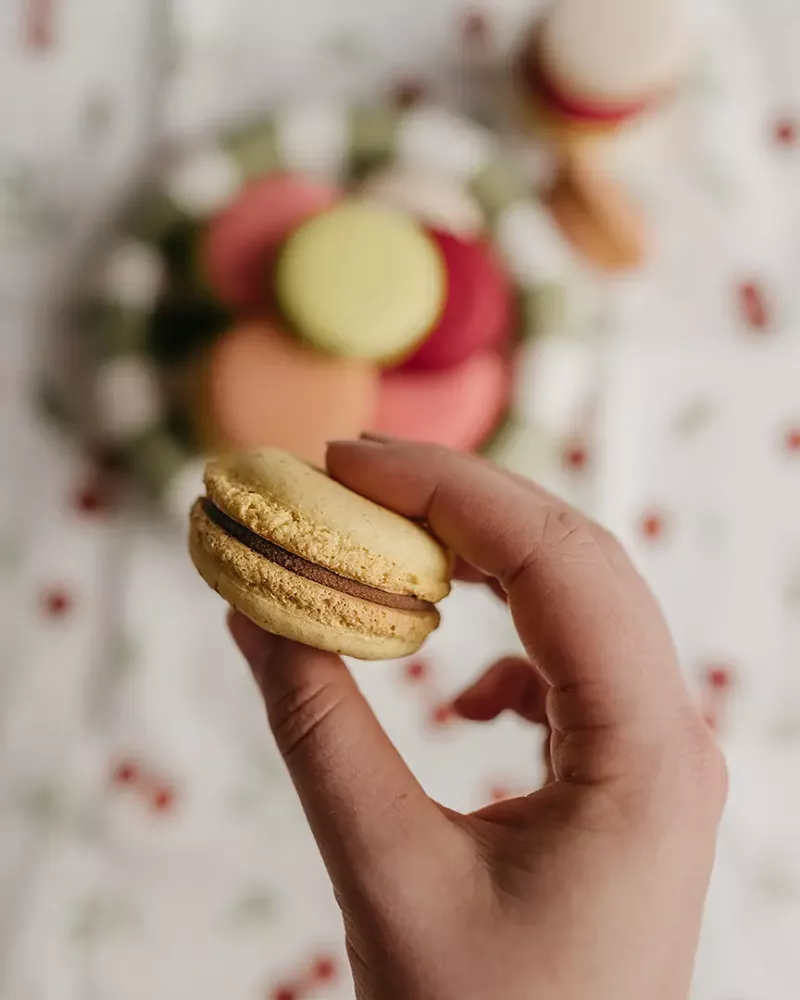 Macarons met zomerse smaken