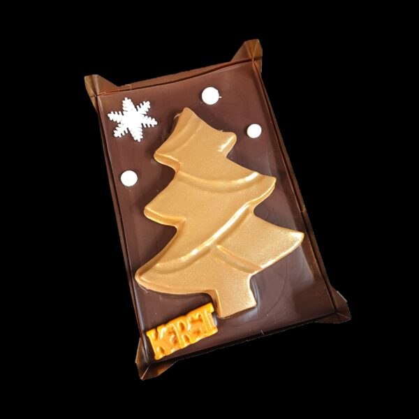 Chocolade kerstboom in vensterdoos